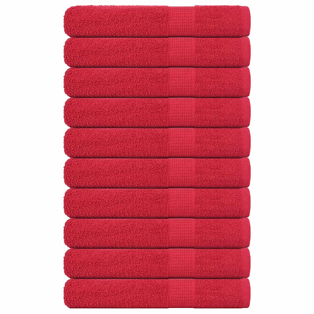 Saunahanddoeken FROGN 10 st 80x200 cm 360 g/m² rood