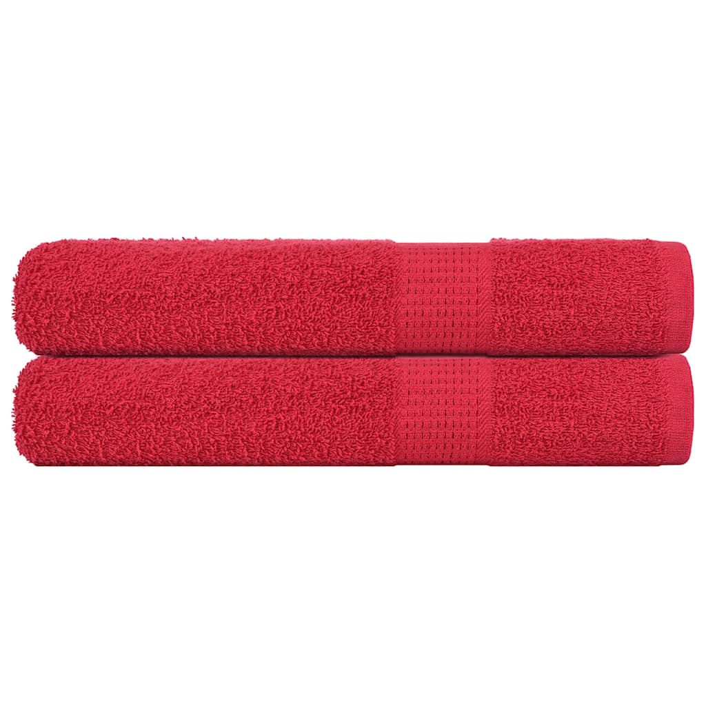 Handdoeken FROGN 2 st 100x200 cm 360 g/m² rood