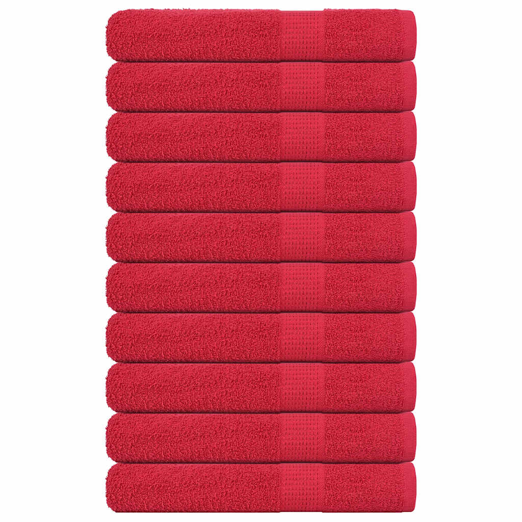 Handdoeken FROGN 10 st 100x200 cm 360 g/m² rood