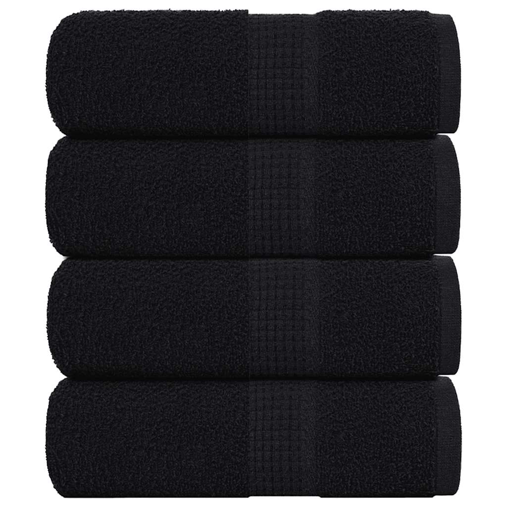 Gastendoekjes FROGN 4 st 30x50 cm 360 g/m² zwart