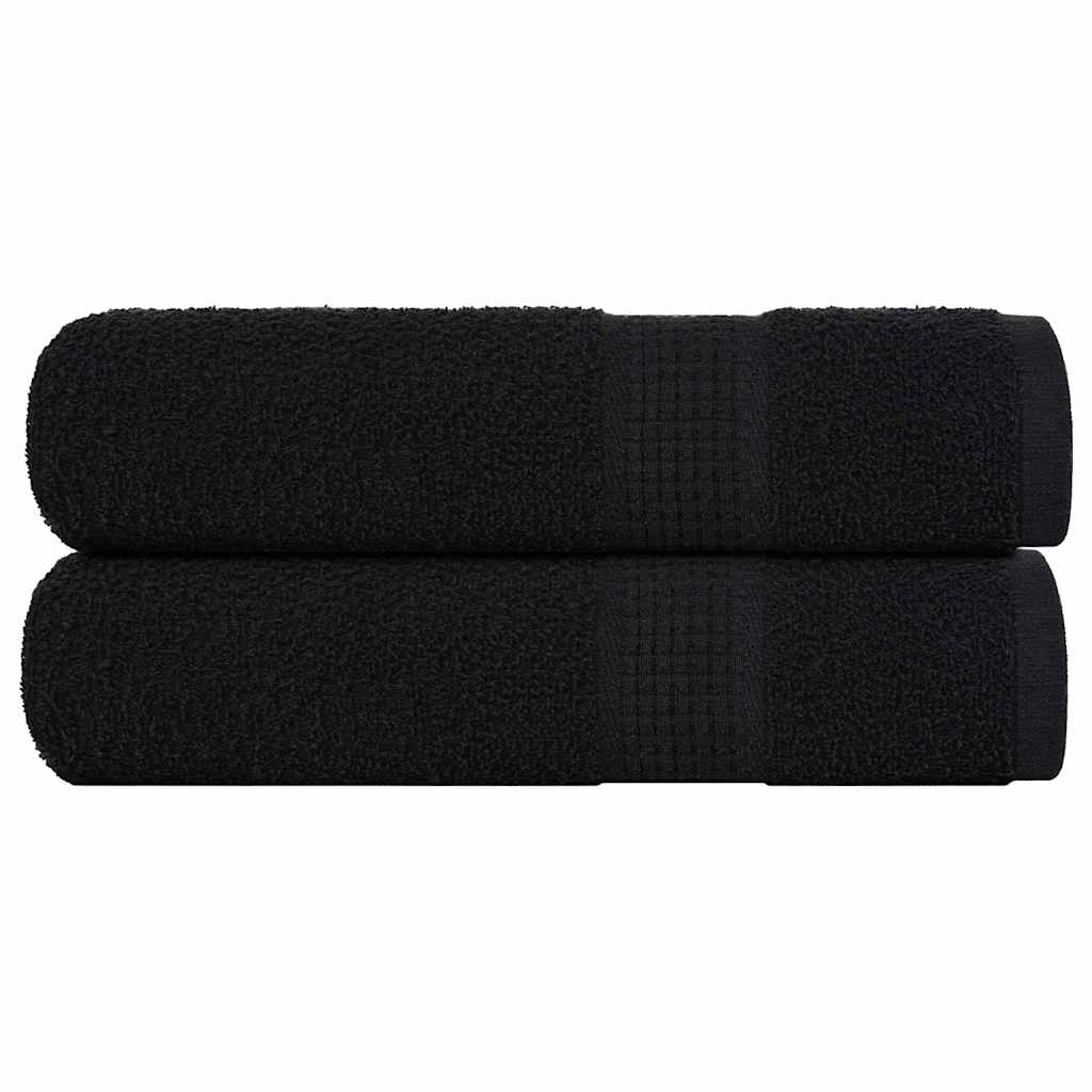 Handdoeken FROGN 2 st 50x100 cm 360 g/m² zwart