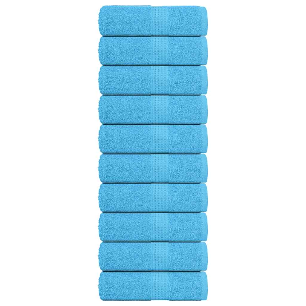 Washandjes FROGN 10 st 30x30 cm 360 g/m² turquoise – afbeelding 1