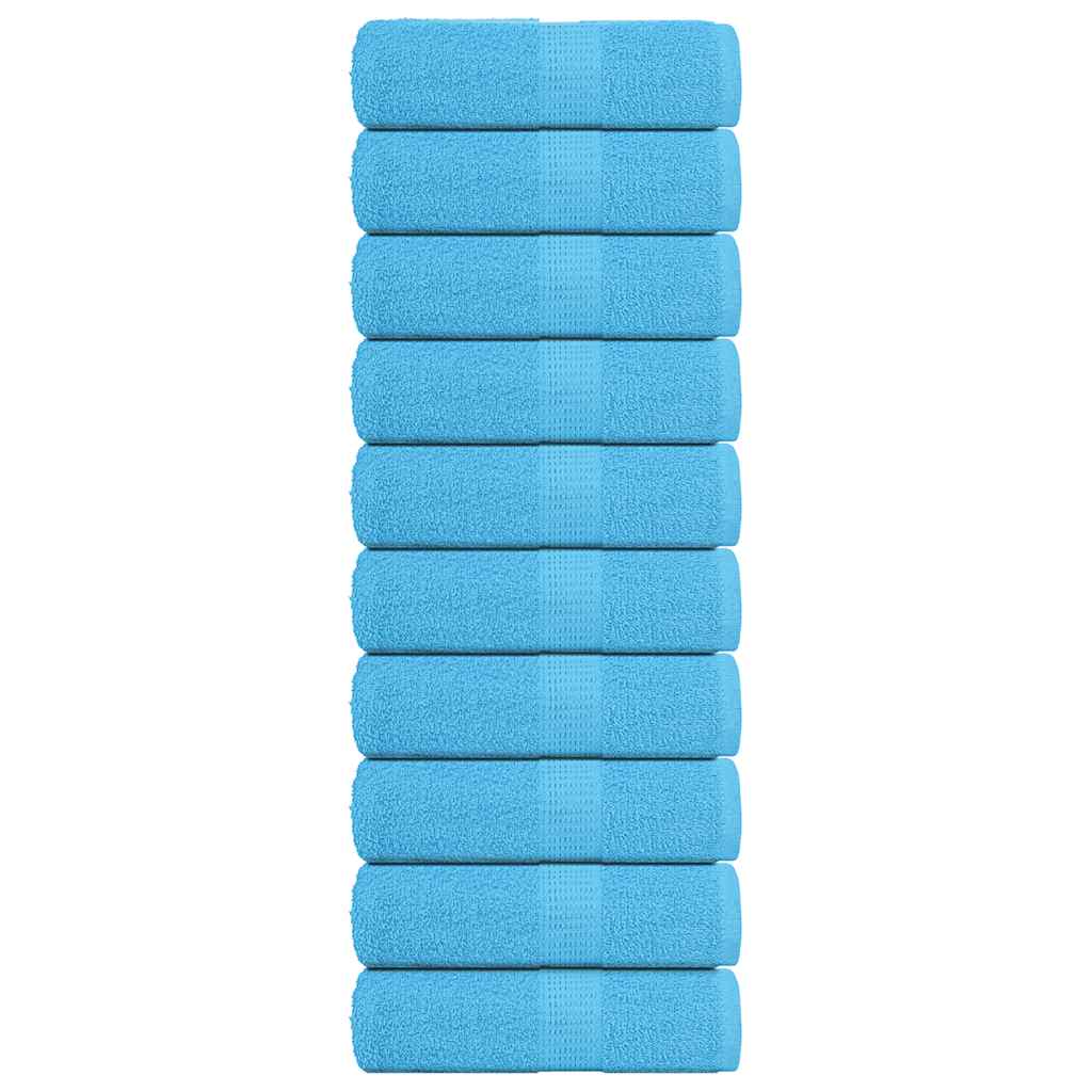 Gastendoekjes FROGN 10 st 30x50 cm 360 g/m² turquoise – afbeelding 1