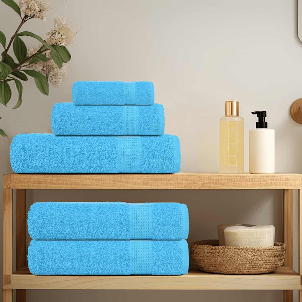 Handdoeken FROGN 10 st 50x100 cm 360 g/m² turquoise – afbeelding 3