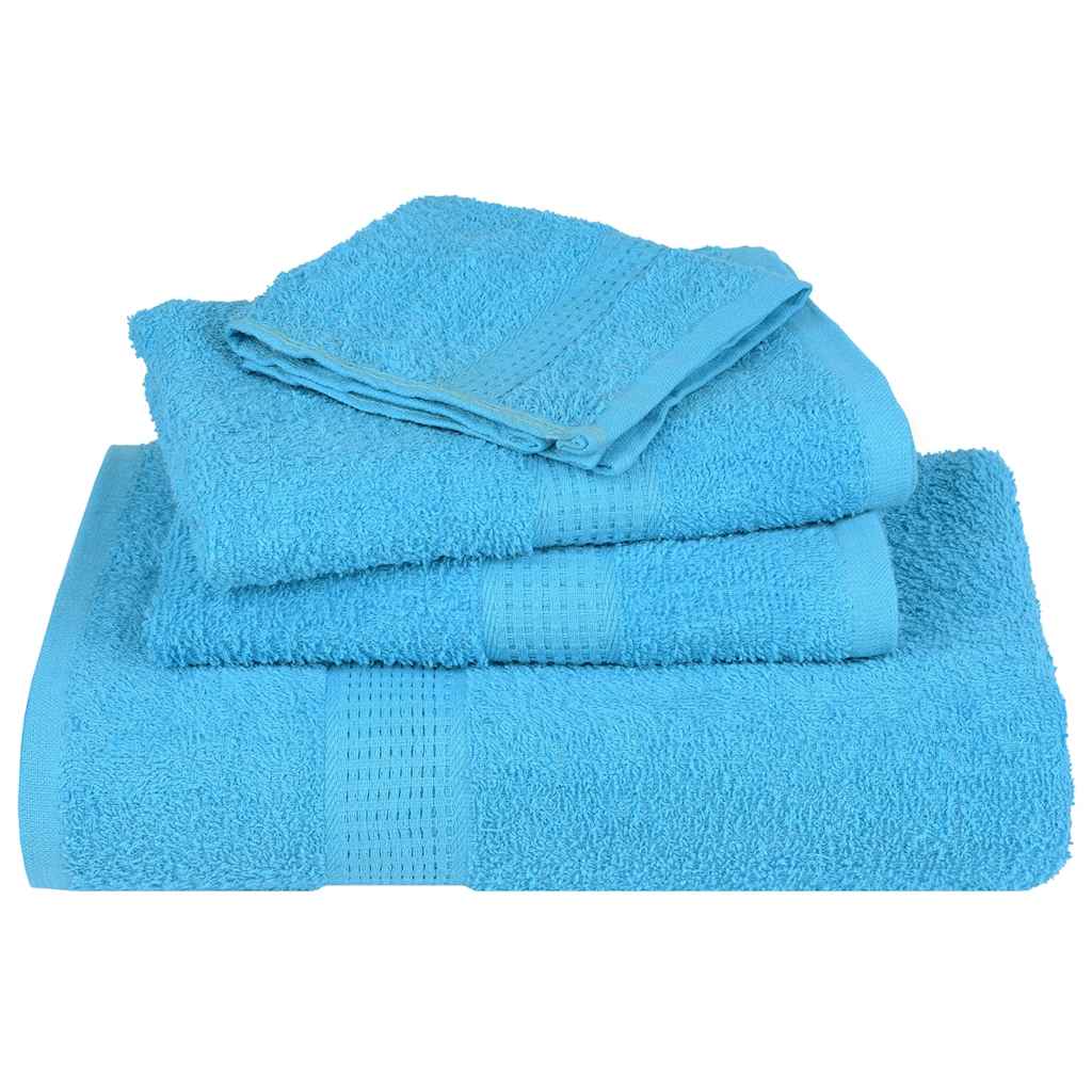 Handdoeken FROGN 10 st 50x100 cm 360 g/m² turquoise – afbeelding 4