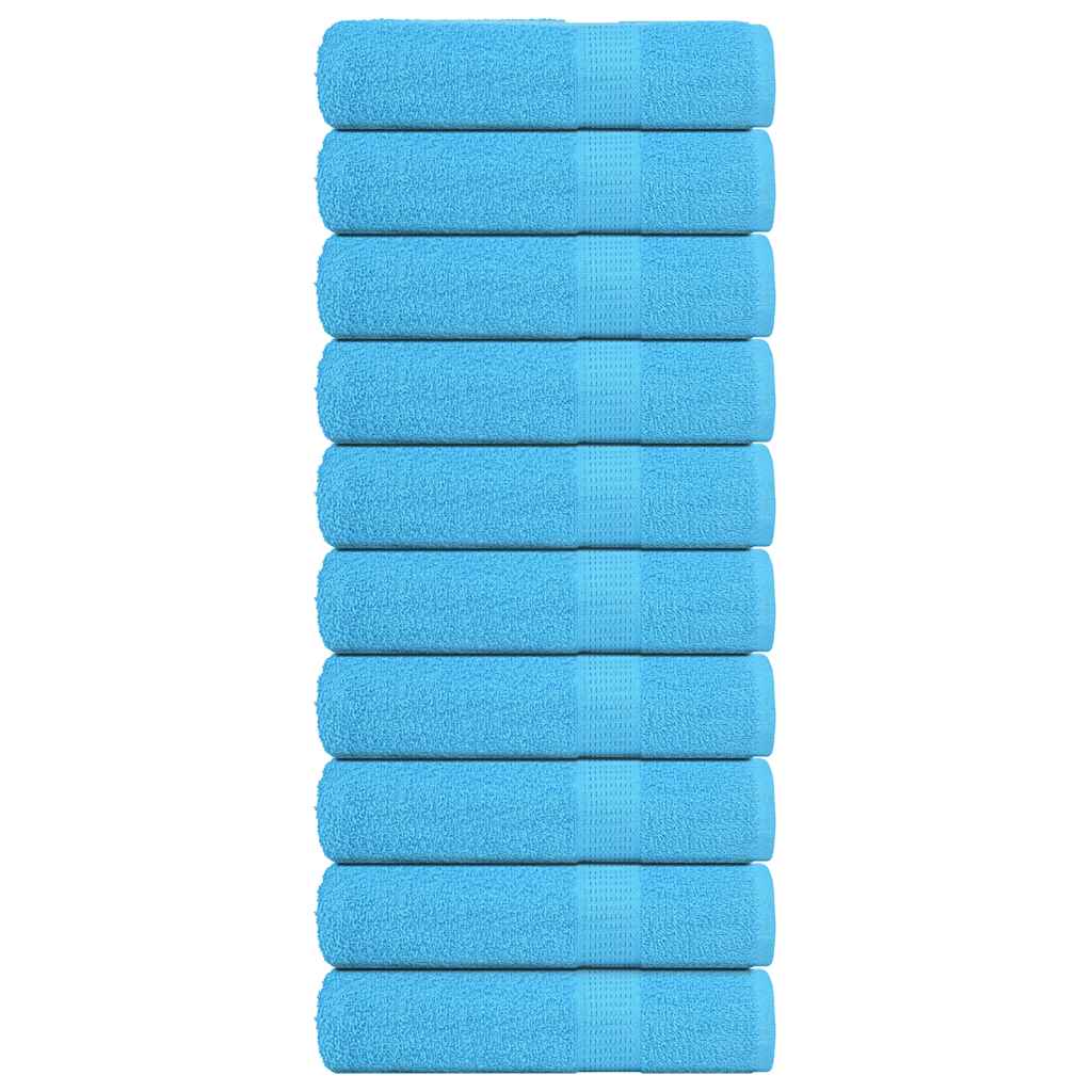 Douchehanddoeken FROGN 10 st 70x140 cm 360 g/m² turquoise – afbeelding 1