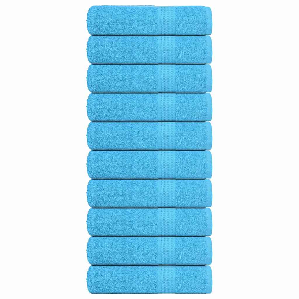 Badhanddoeken FROGN 10 st 100x150 cm 360 g/m² turquoise