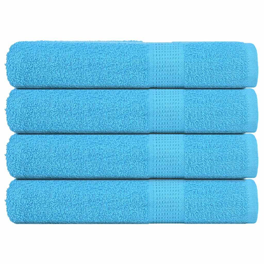 Handdoeken FROGN 4 st 100x200 cm 360 g/m² turquoise – afbeelding 1