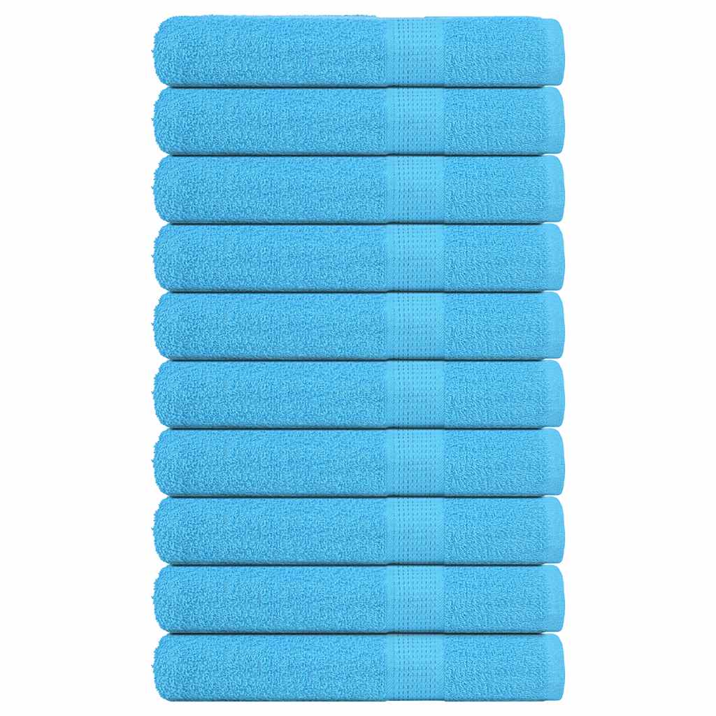 Handdoeken FROGN 10 st 100x200 cm 360 g/m² turquoise