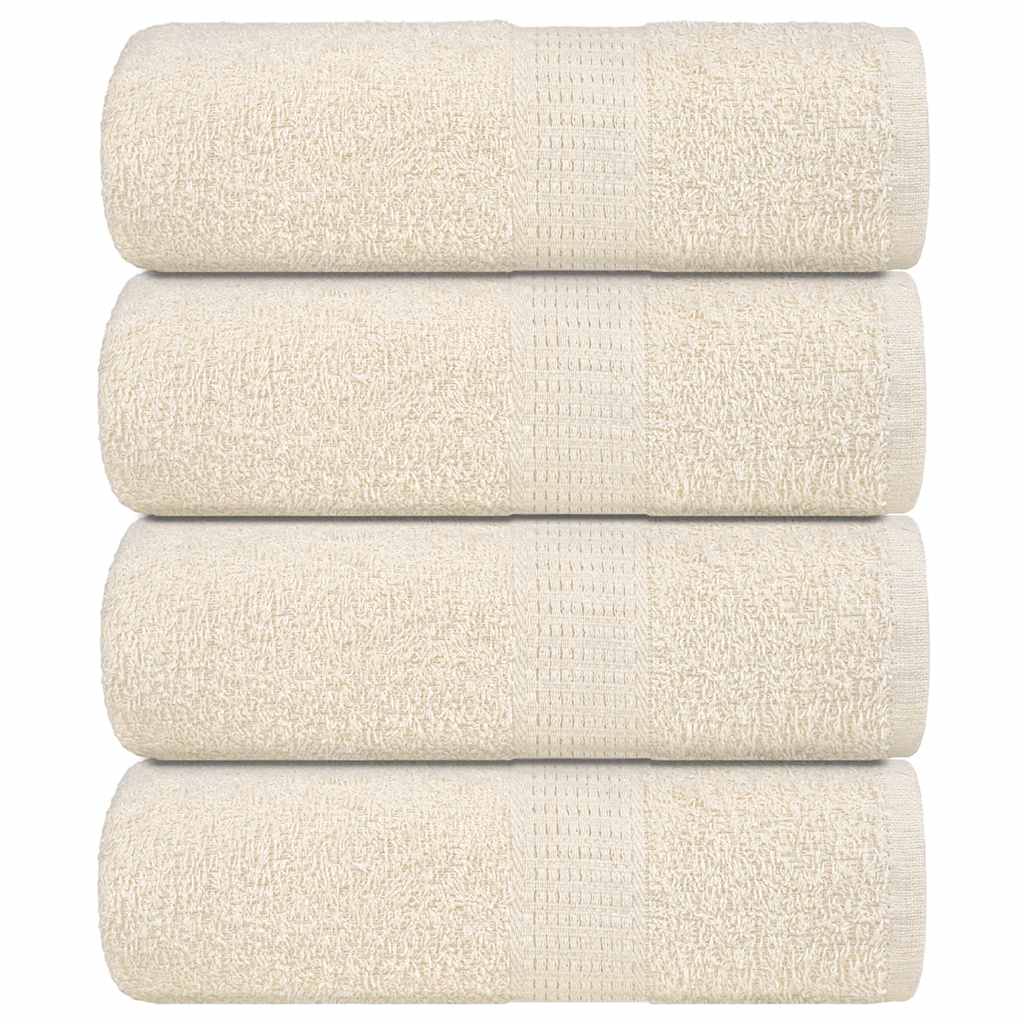 Washandjes FROGN 4 st 30x30 cm 360 g/m² crème