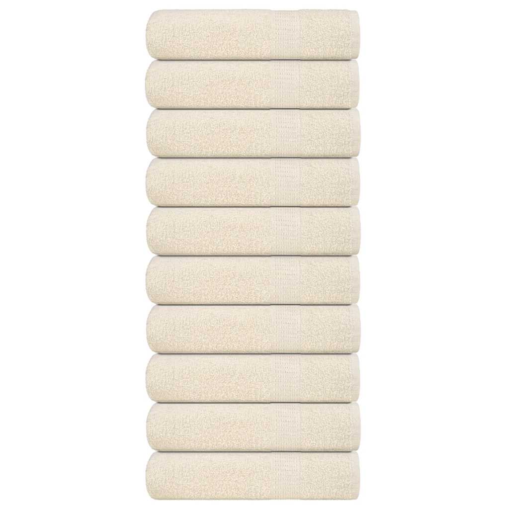 Handdoeken FROGN 10 st 50x100 cm 360 g/m² crème – afbeelding 1