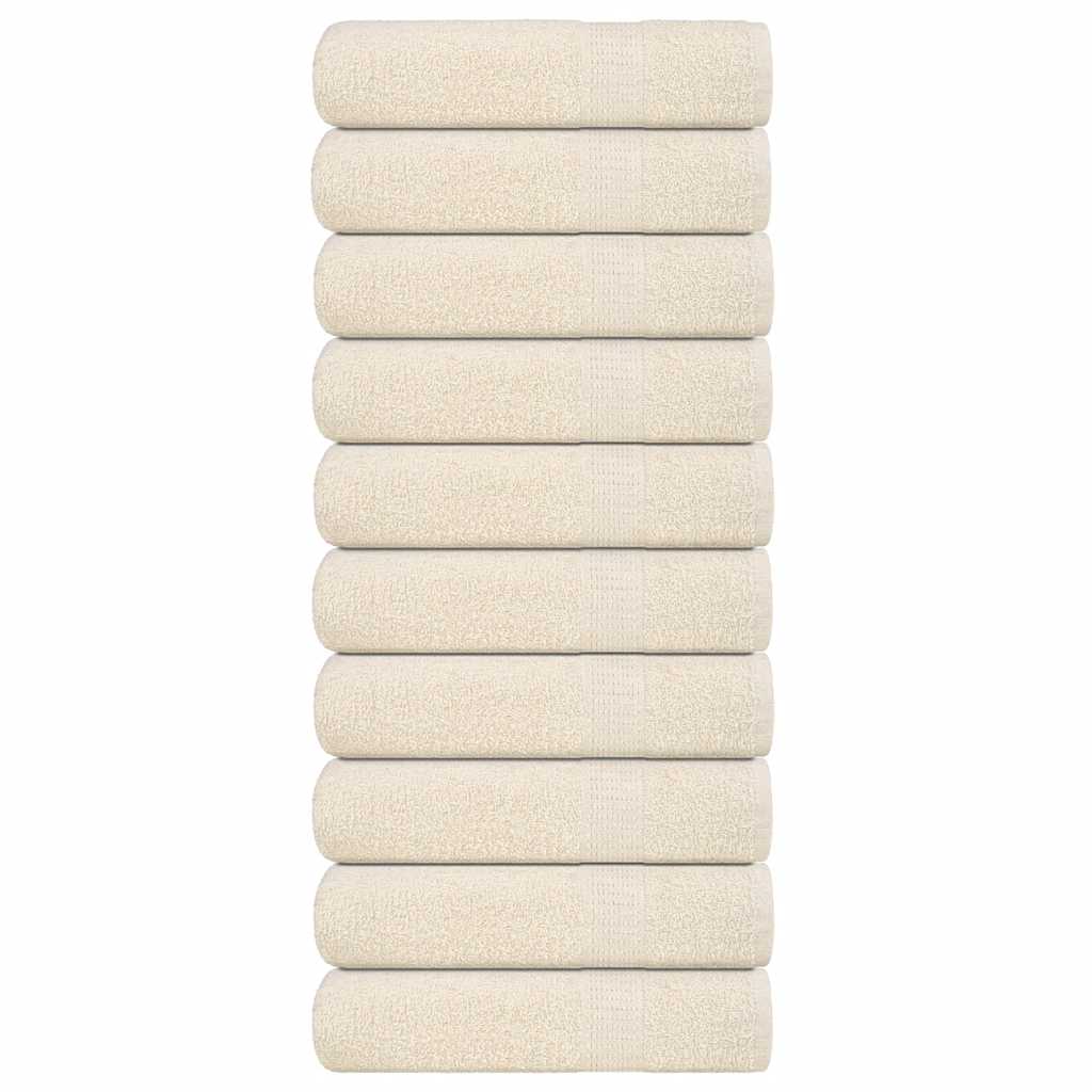 Badhanddoeken FROGN 10 st 100x150 cm 360 g/m² crème