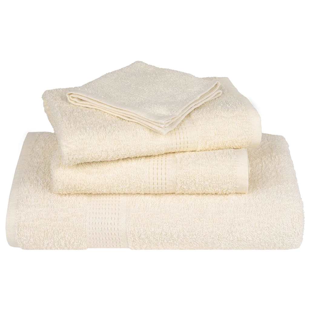 Saunahanddoeken FROGN 10 st 80x200 cm 360 g/m² crème – afbeelding 4