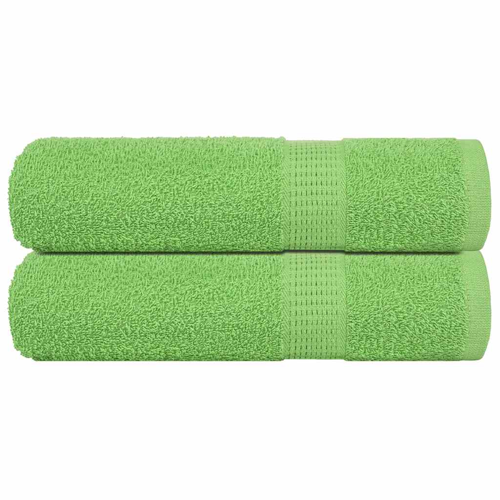 Handdoeken FROGN 2 st 50x100 cm 360 g/m² appelgroen – afbeelding 1