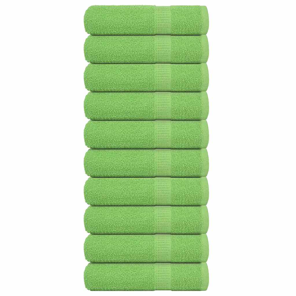 Douchehanddoeken FROGN 10 st 70x140 cm 360 g/m² appelgroen – afbeelding 1
