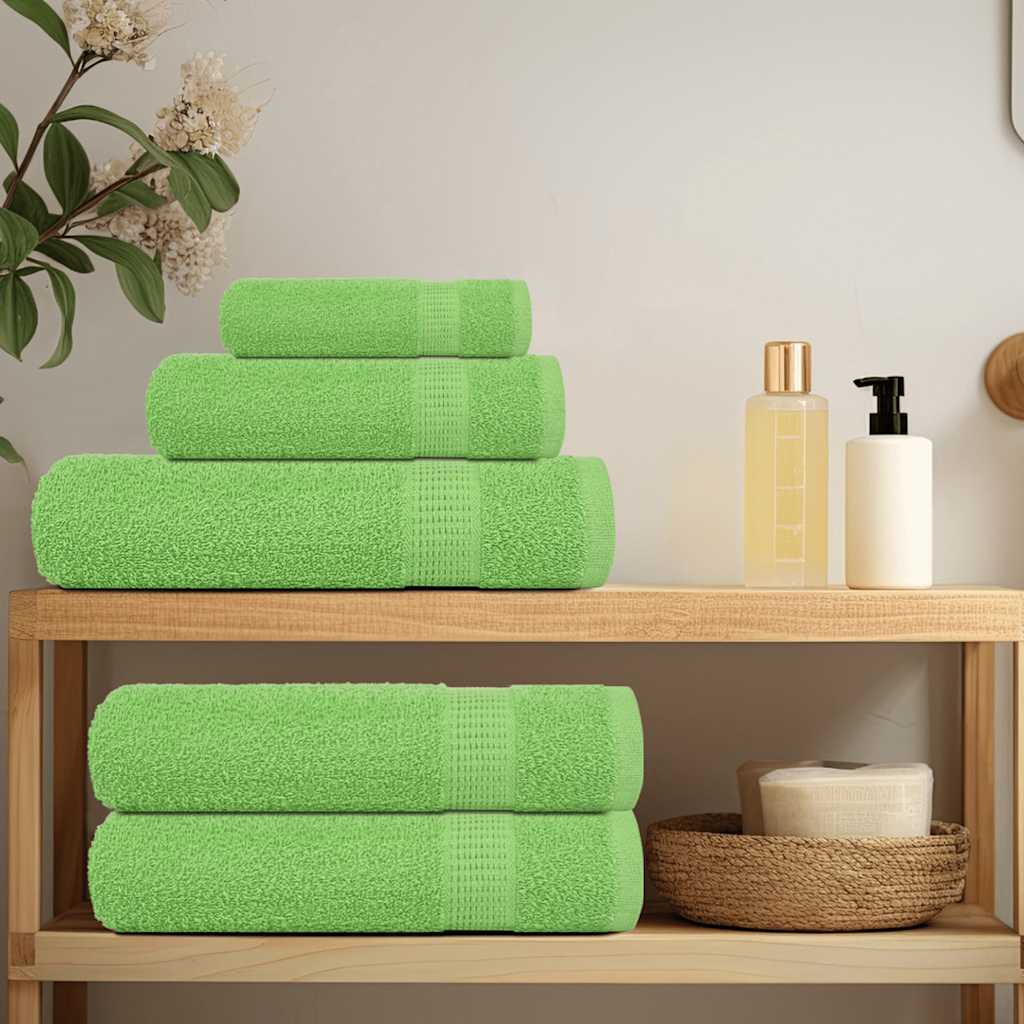 Douchehanddoeken FROGN 10 st 70x140 cm 360 g/m² appelgroen – afbeelding 3
