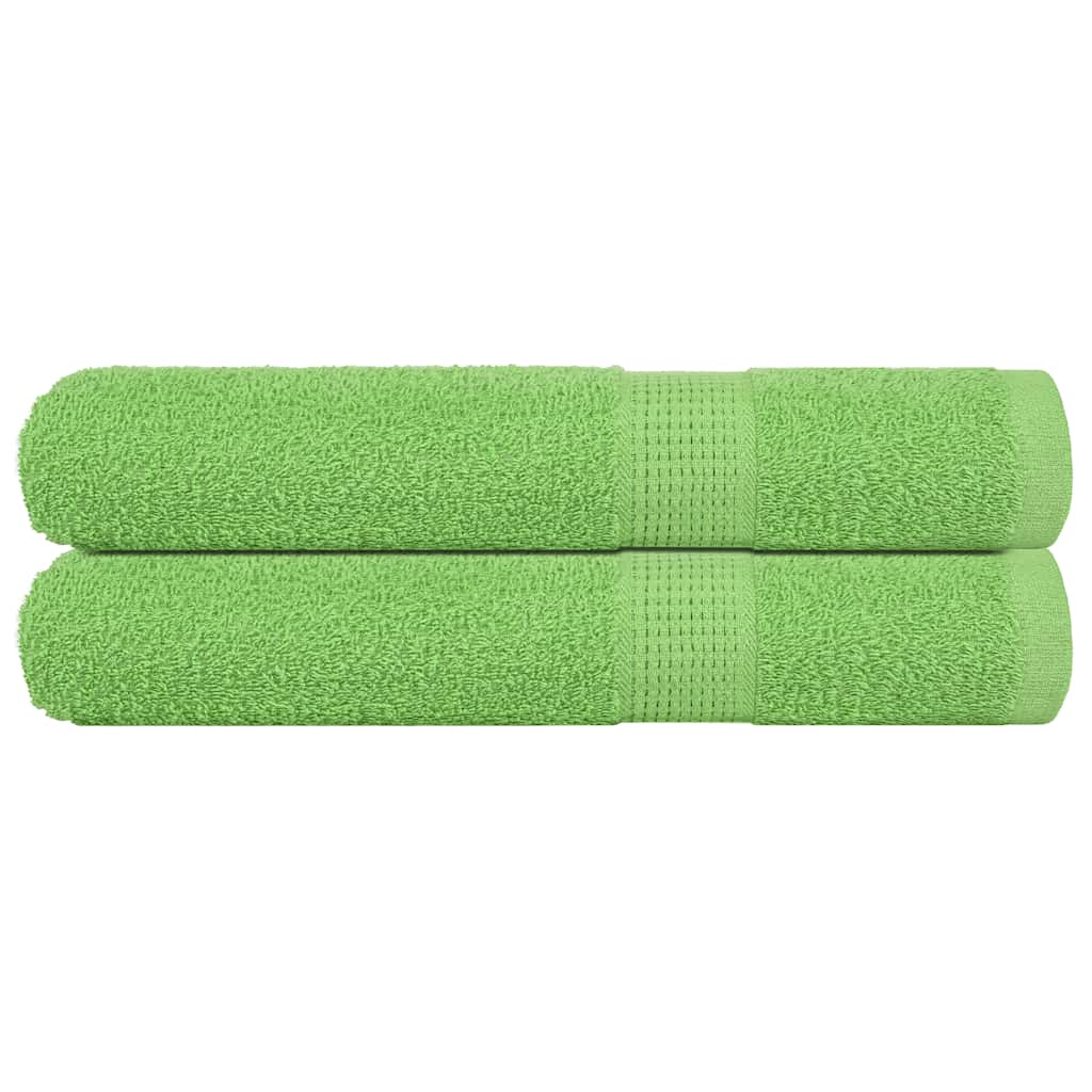 Handdoeken FROGN 2 st 100x200 cm 360 g/m² appelgroen