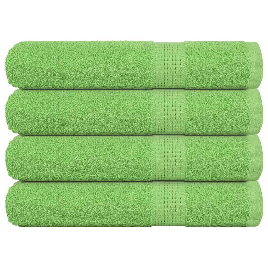 Handdoeken FROGN 4 st 100x200 cm 360 g/m² appelgroen – afbeelding 1