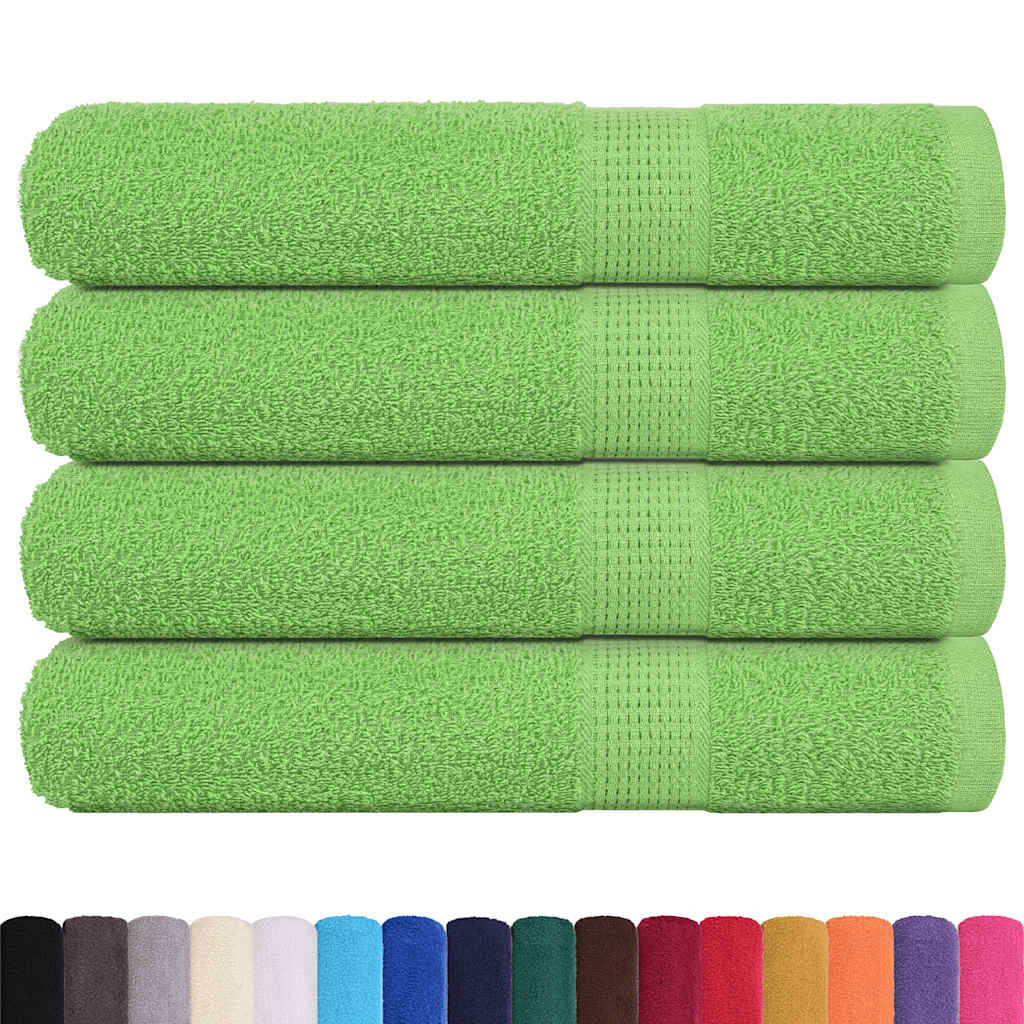 Handdoeken FROGN 4 st 100x200 cm 360 g/m² appelgroen – afbeelding 2