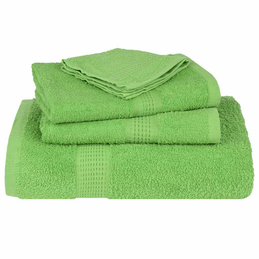 Handdoeken FROGN 4 st 100x200 cm 360 g/m² appelgroen – afbeelding 4