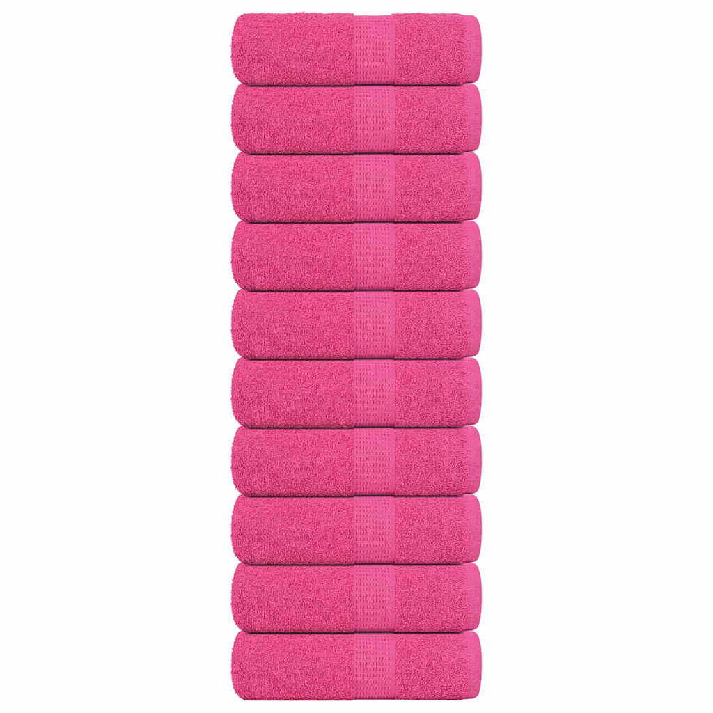 Washandjes FROGN 10 st 30x30 cm 360 g/m² roze