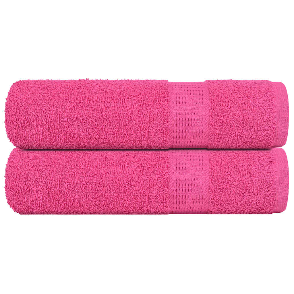 Handdoeken FROGN 2 st 50x100 cm 360 g/m² roze