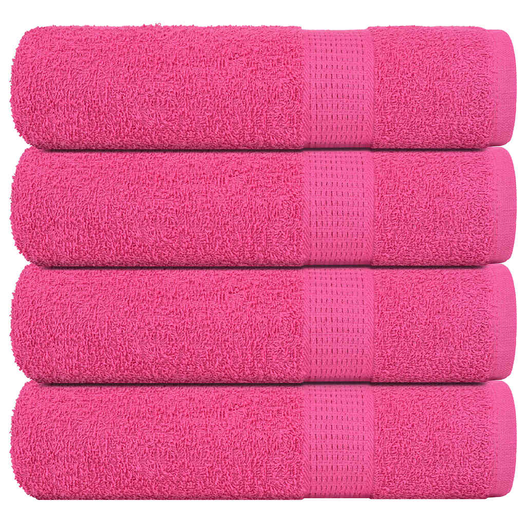 Handdoeken FROGN 4 st 50x100 cm 360 g/m² roze – afbeelding 1