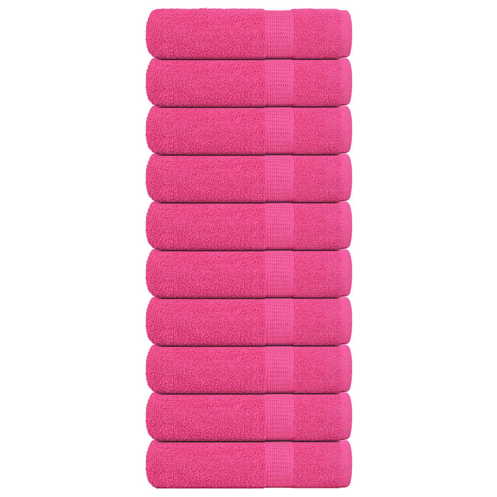 Douchehanddoeken FROGN 10 st 70x140 cm 360 g/m² roze