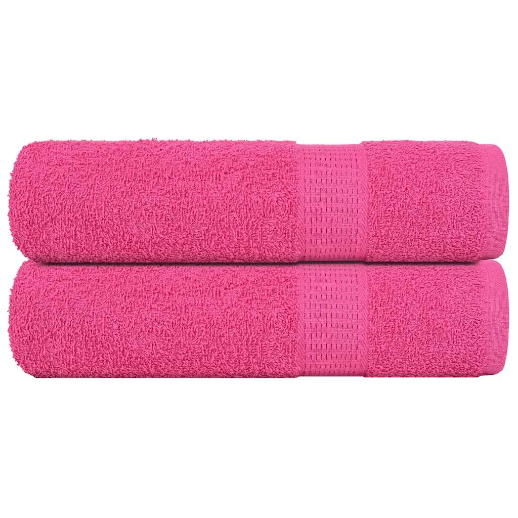 Badhanddoeken FROGN 2 st 100x150 cm 360 g/m² roze