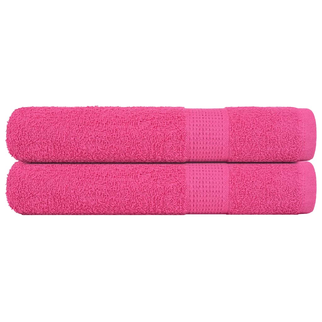 Handdoeken FROGN 2 st 100x200 cm 360 g/m² roze