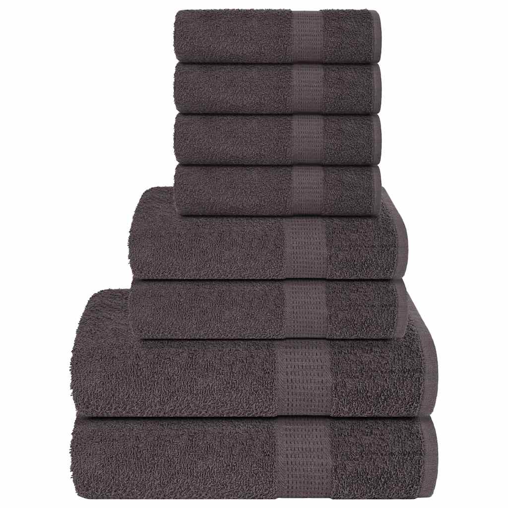 8-delige Handdoekenset FROGN 360 g/m² antraciet