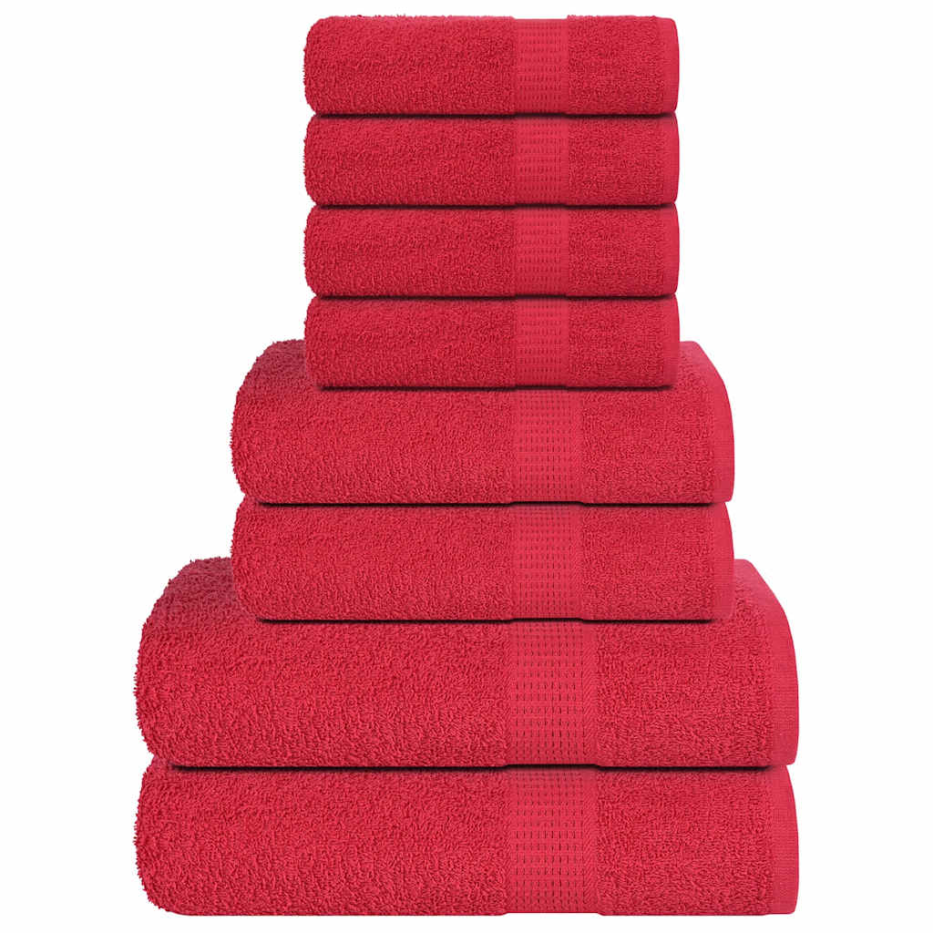 8-delige Handdoekenset FROGN 360 g/m² rood