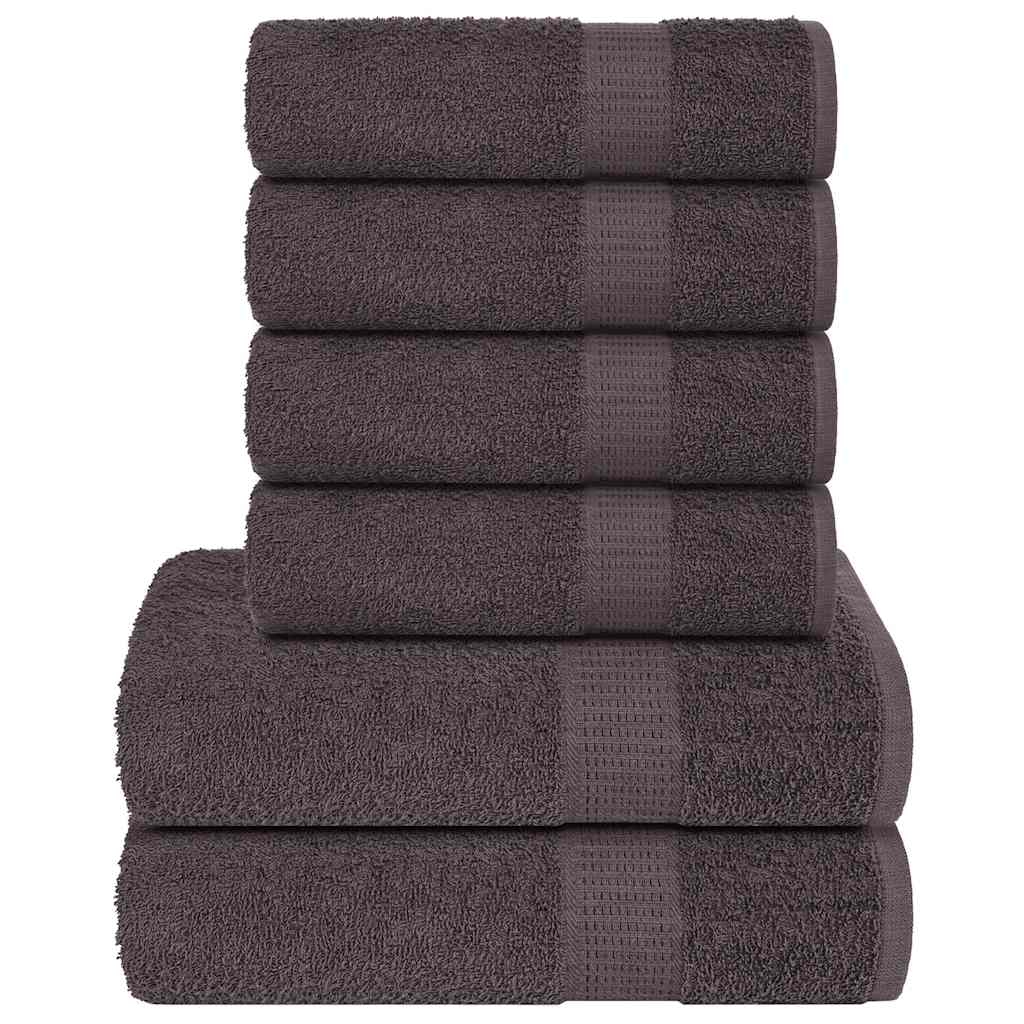 6-delige Handdoekenset FROGN 360 g/m² antraciet