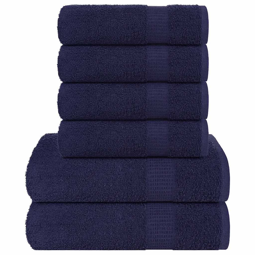 6-delige Handdoekenset FROGN 360 g/m² marineblauw