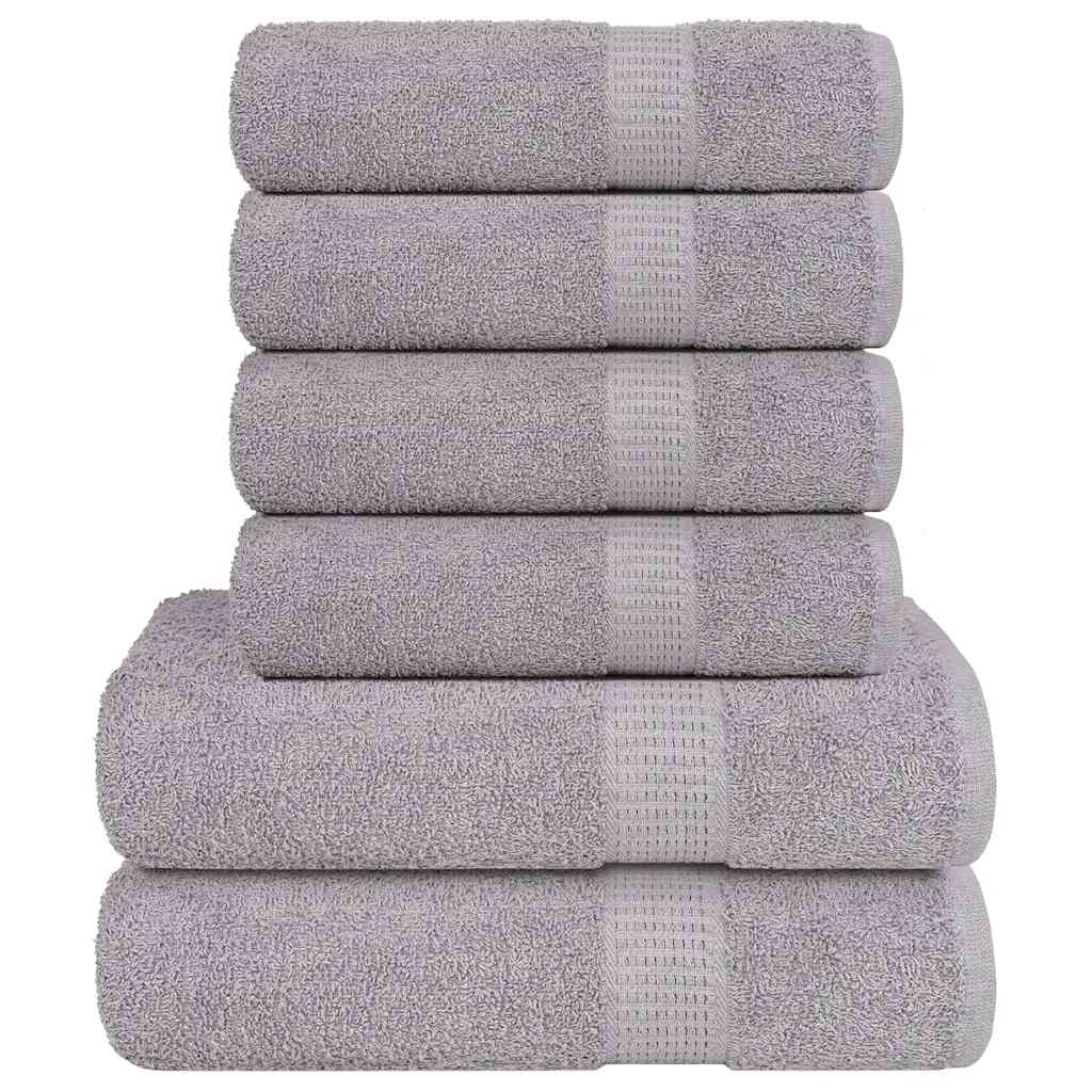 6-delige Handdoekenset FROGN 360 g/m² grijs