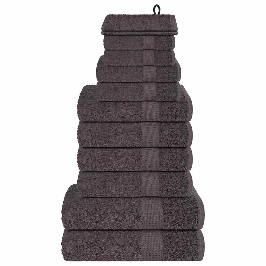 12-delige Handdoekenset FROGN 360 g/m² antraciet