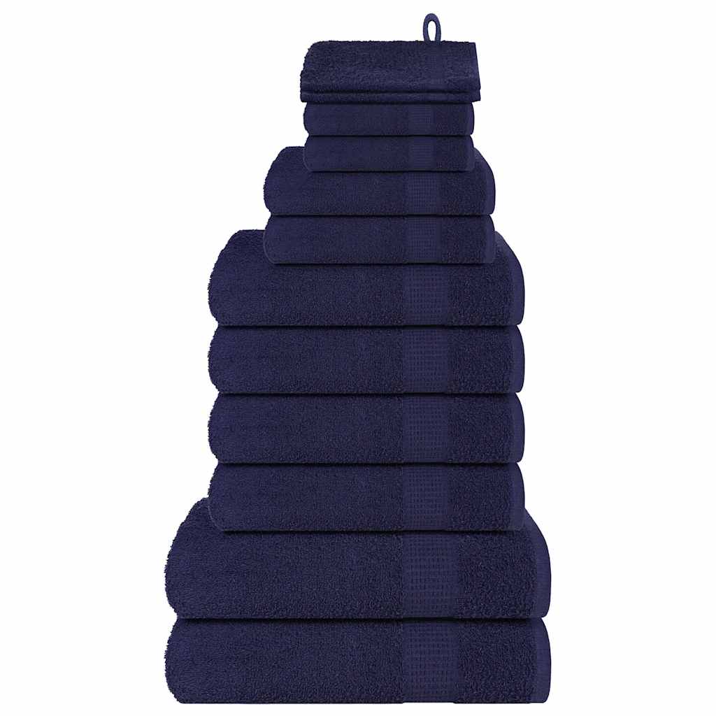 12-delige Handdoekenset FROGN 360 g/m² marineblauw – afbeelding 1