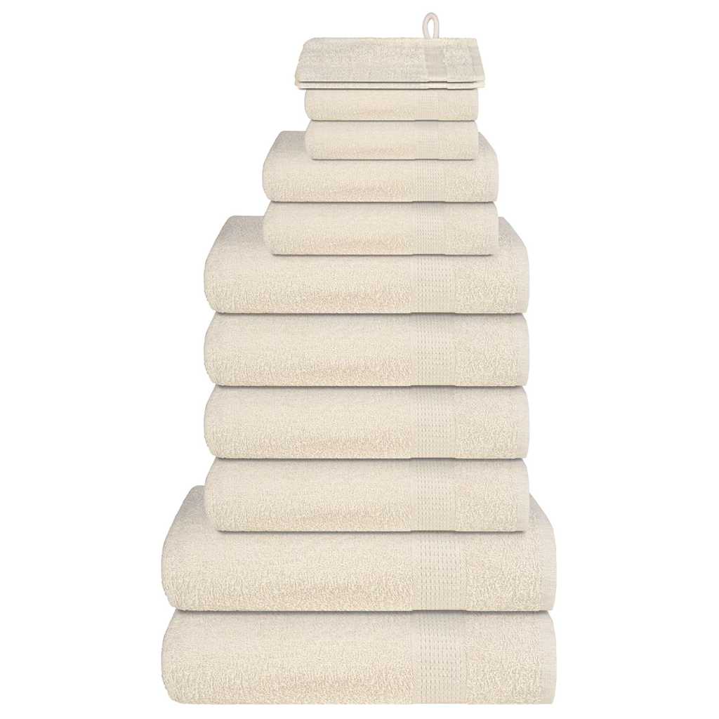 12-delige Handdoekenset FROGN 360 g/m² crème