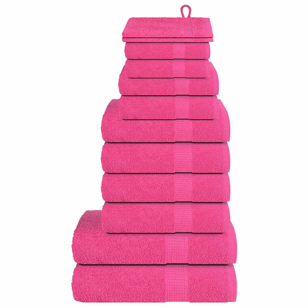 12-delige Handdoekenset FROGN 360 g/m² roze
