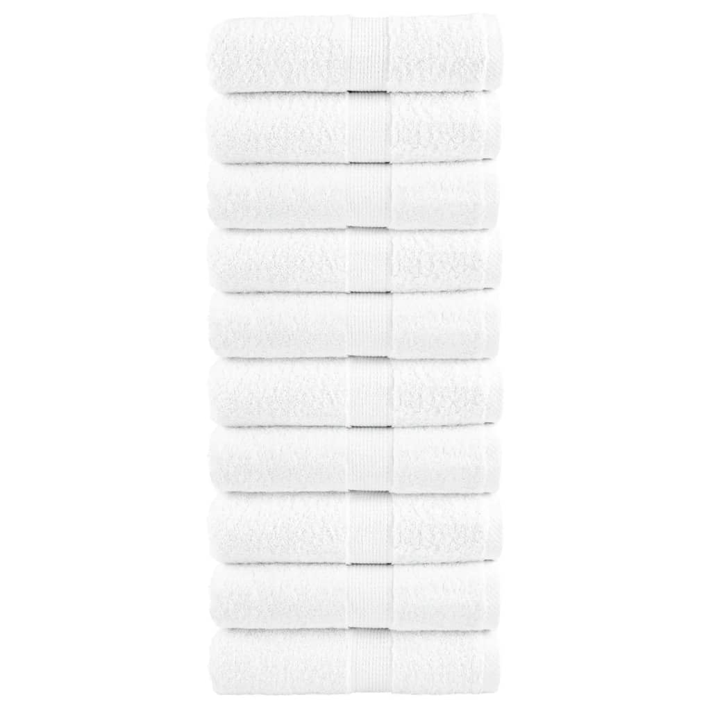 Premium washandjes SOLUND 10 stuks 30x30 cm 600 g/m² wit