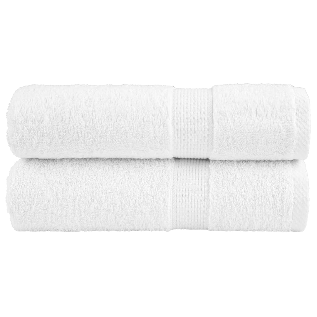 Handdoeken SOLUND 2 st 600 g/m² 50x100 cm wit – afbeelding 1