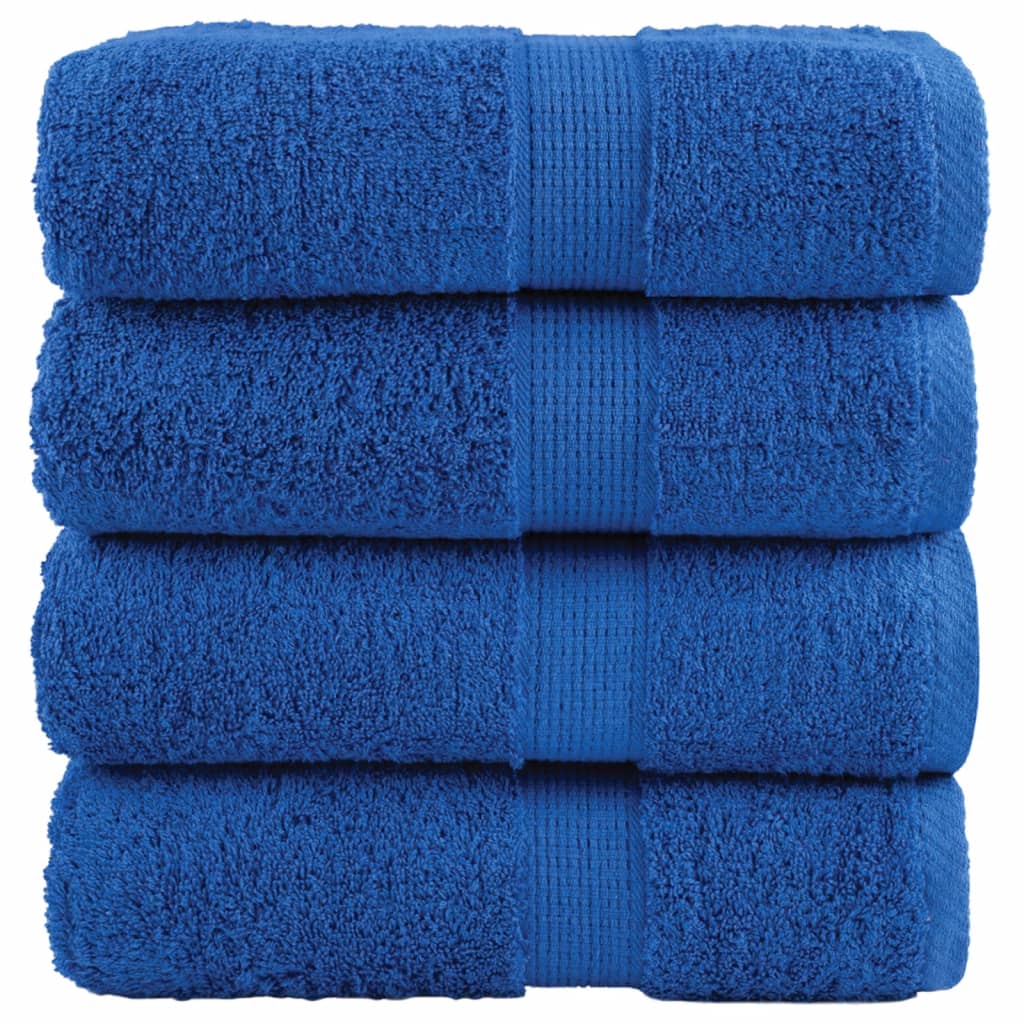 Premium washandjes SOLUND 4 stuks blauw 30x30 cm 600 g/m² – afbeelding 1