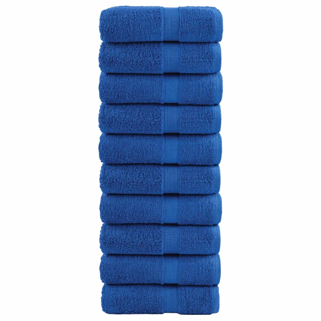 Premium washandjes SOLUND 10 stuks blauw 30x30 cm 600 g/m²
