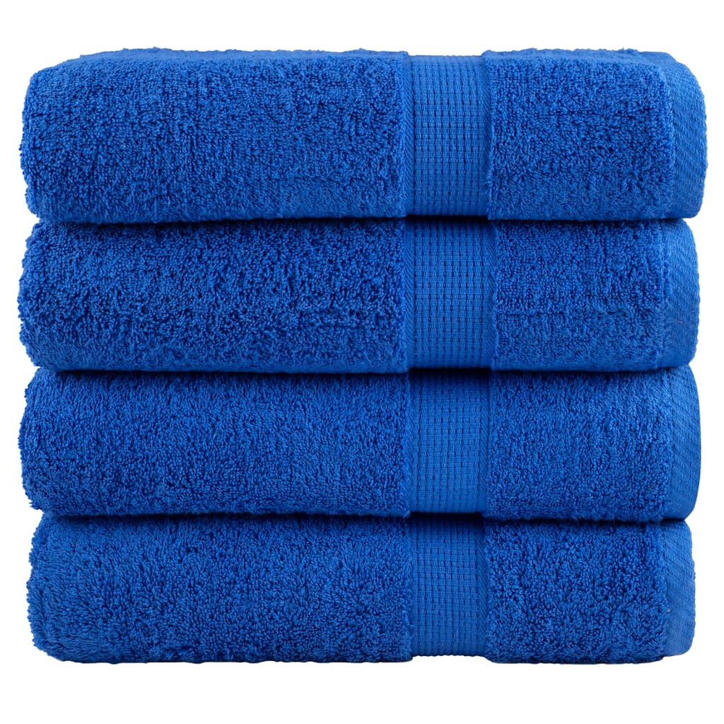 Handdoeken SOLUND 4 st 600 g/m² 50x100 cm blauw – afbeelding 1