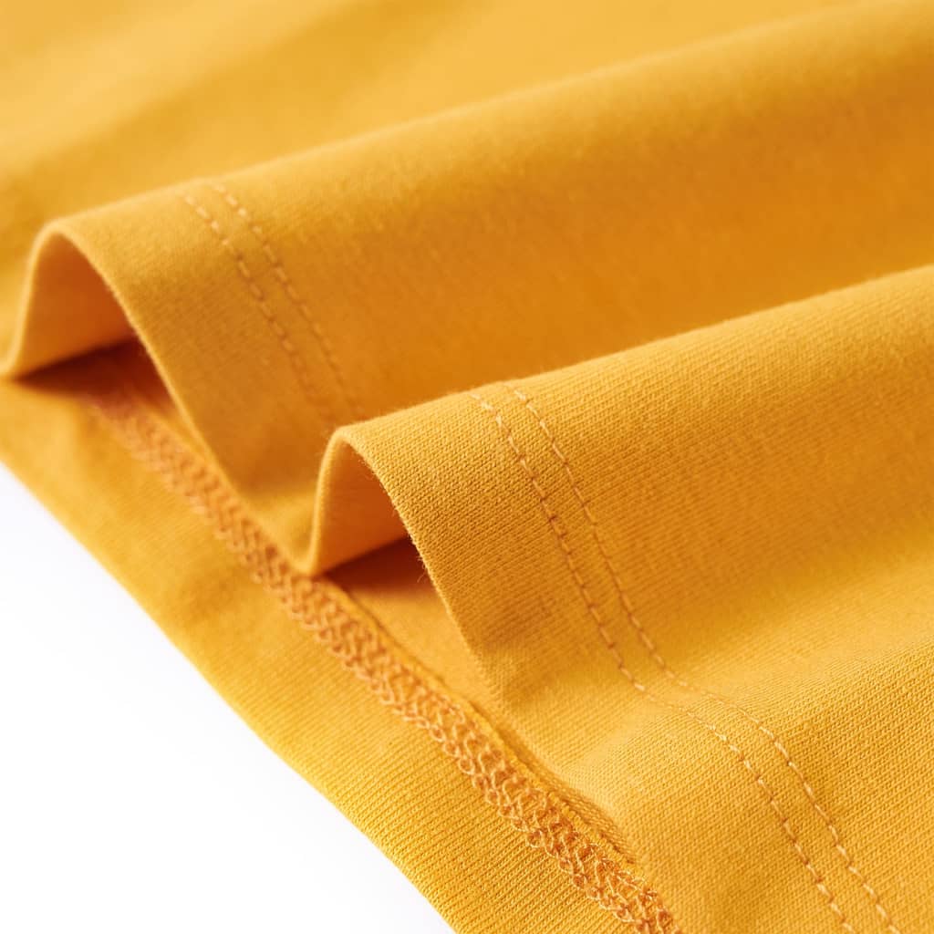 Kindershirt met lange mouwen 92 donkerokerkleurig – afbeelding 6