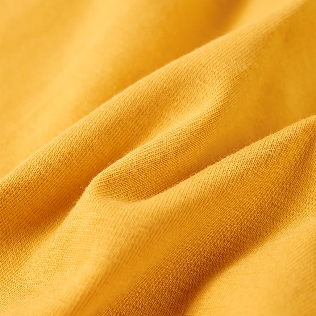 Kindershirt met lange mouwen 92 donkerokerkleurig – afbeelding 7