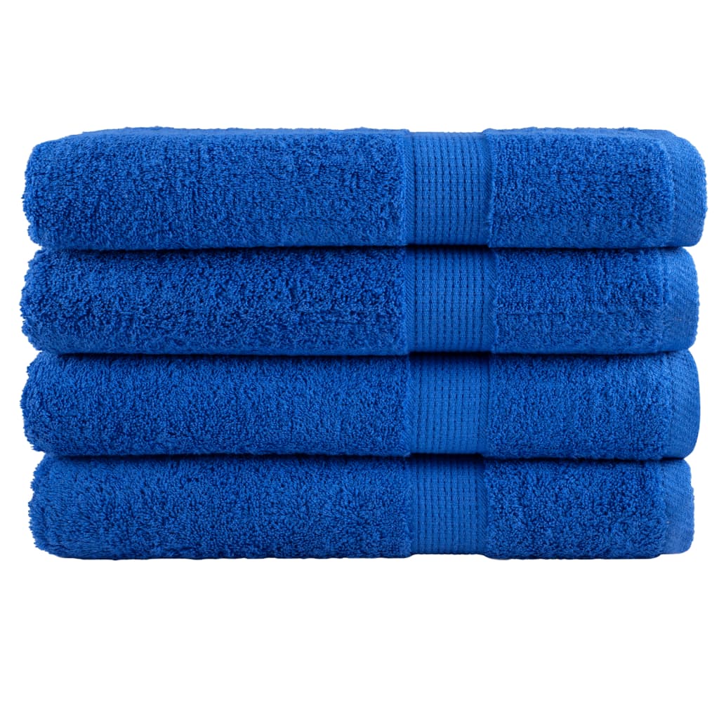 Handdoeken SOLUND 4 st 600 g/m² 100x200 cm blauw