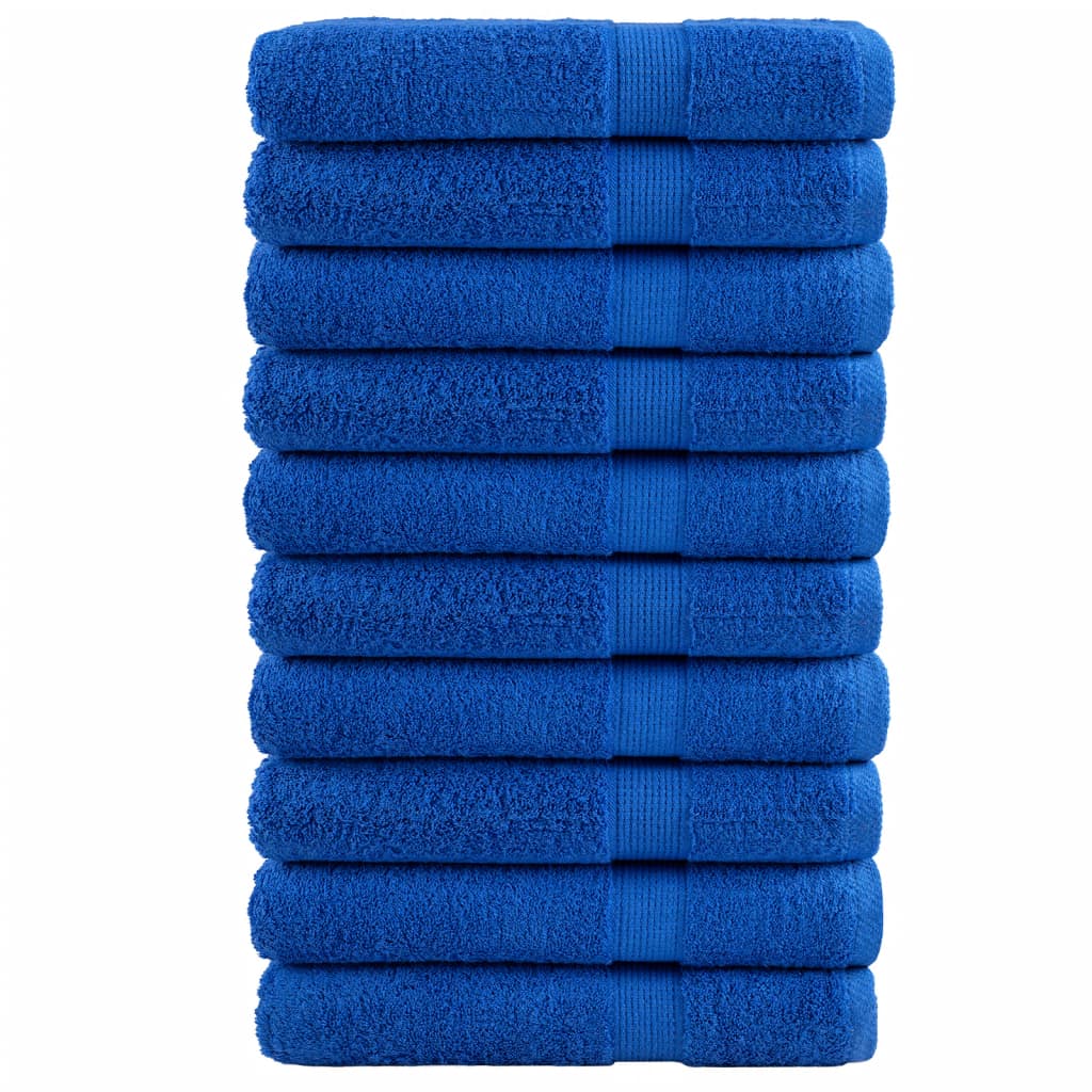 Handdoeken SOLUND 10 st 600 g/m² 100x200 cm blauw