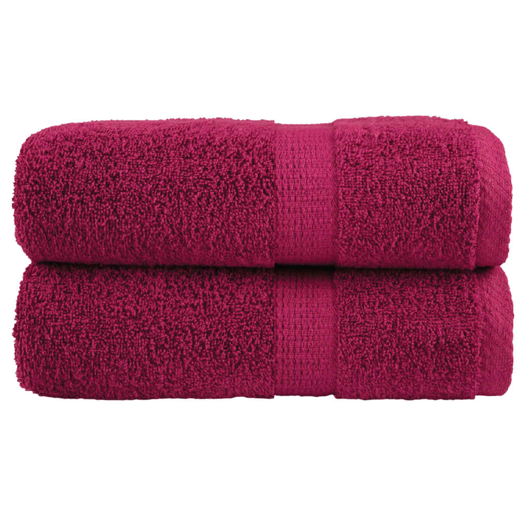Premium washandjes SOLUND 2 stuks Bordeaux 30x30cm 600 g/m²