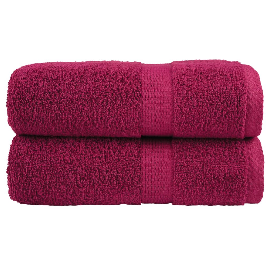 Gastendoekjes SOLUND 2 st 600 g/m² 30x50 cm bordeauxrood – afbeelding 1